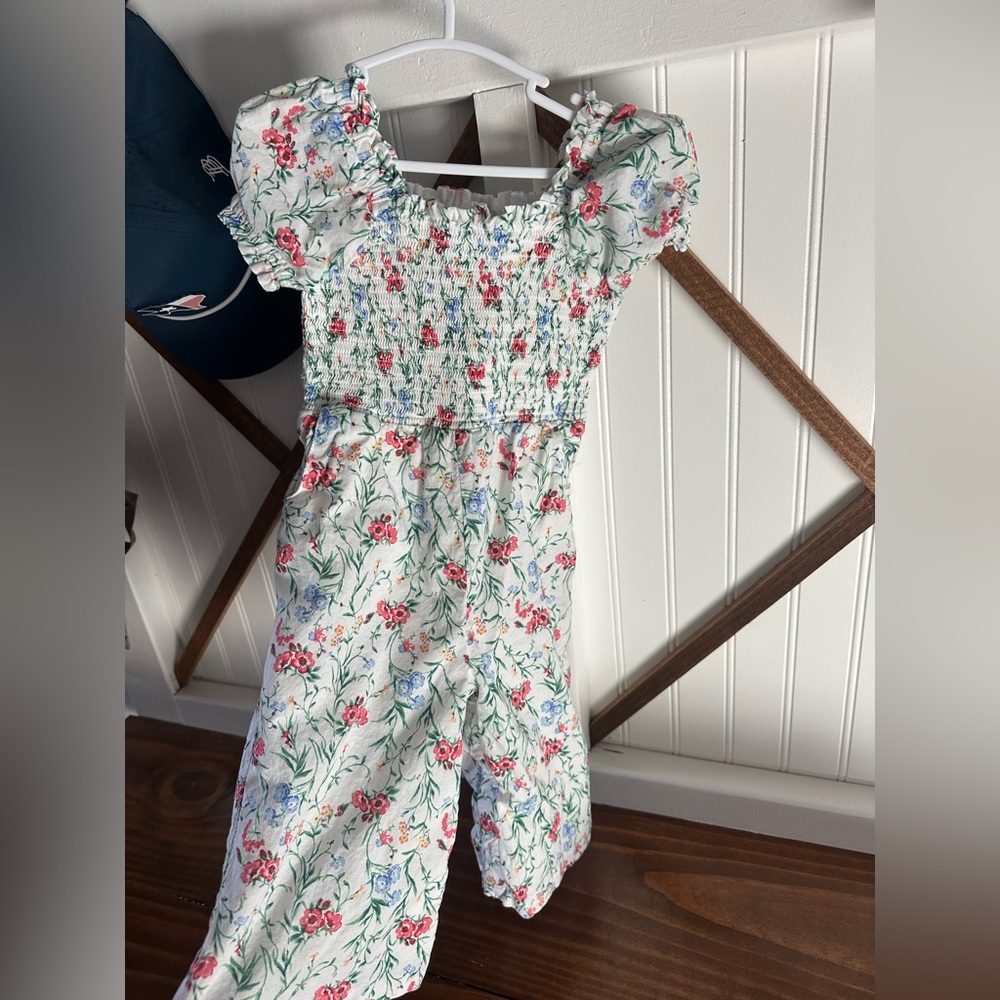 Janie and Jack floral jumpsuit